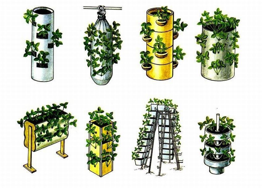 14 моделей вертикальных грядок для