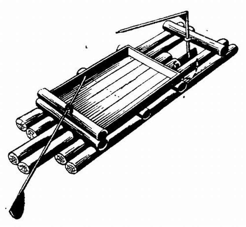 12 фото - плот из