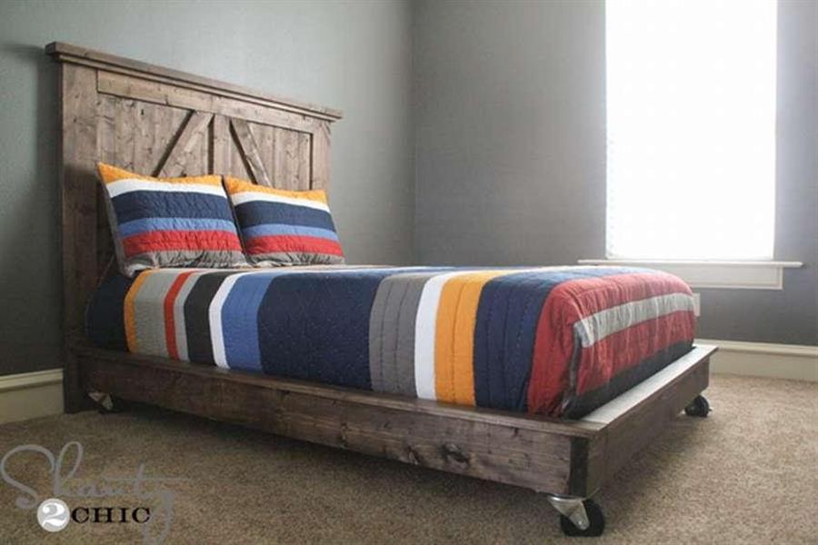 Двуспальная кровать платформа на колесиках