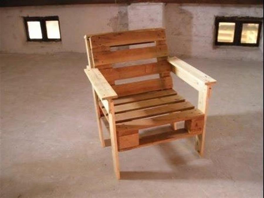 Мебель из поддонов: делаем стул
