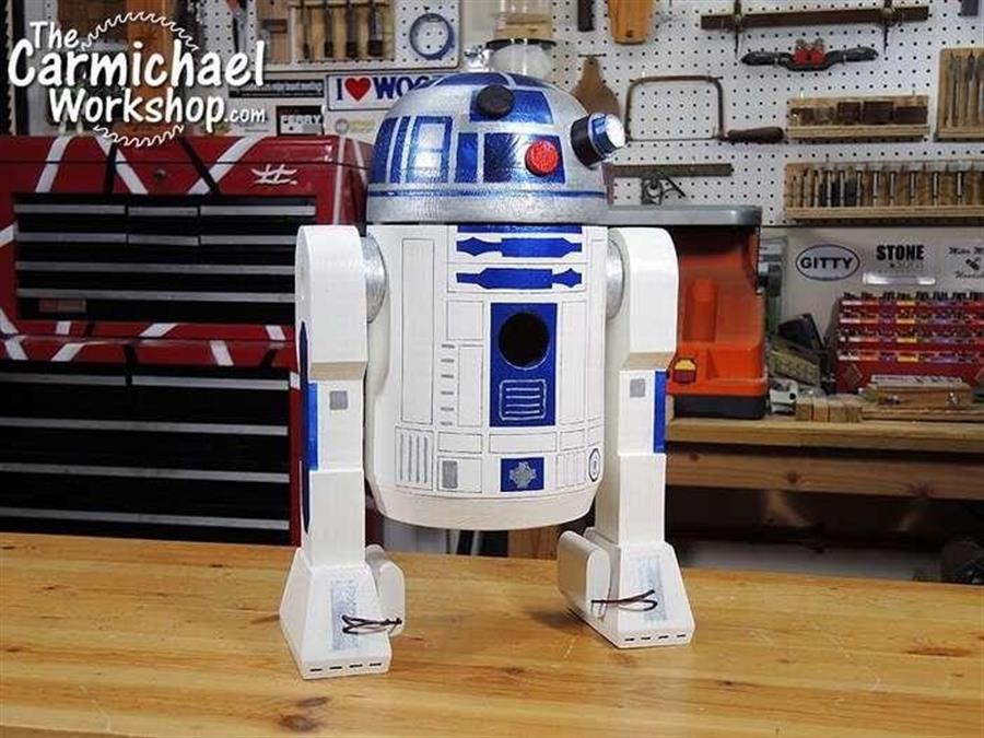 Оригинальный скворечник R2-D2 (в стиле