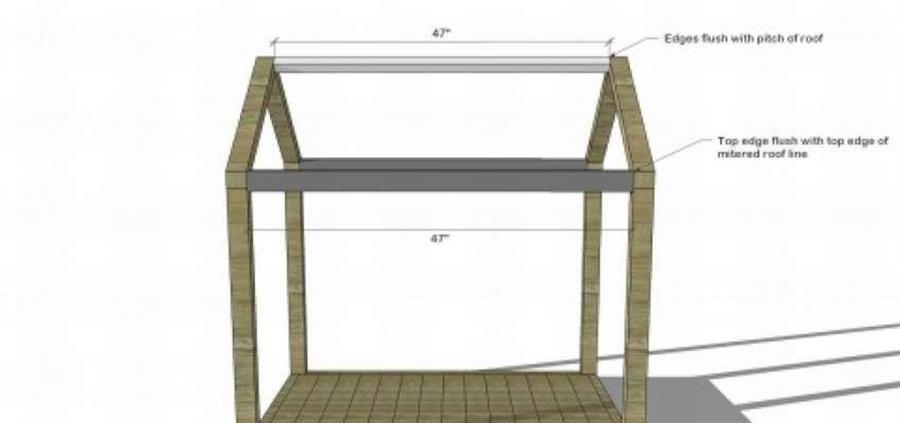 Детская кровать-домик. Чертежи + инструкция