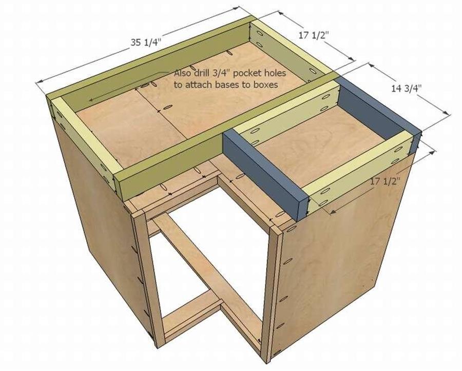Кухонный угловой шкаф своими руками