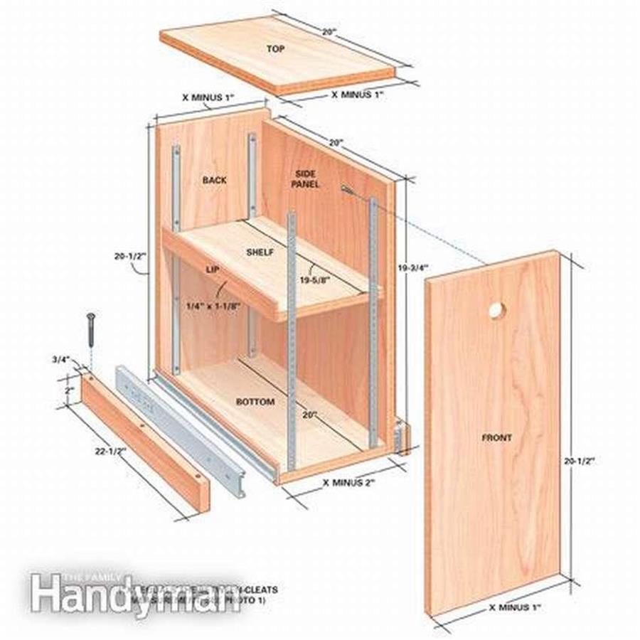 Как сделать выдвижные шкафчики на
