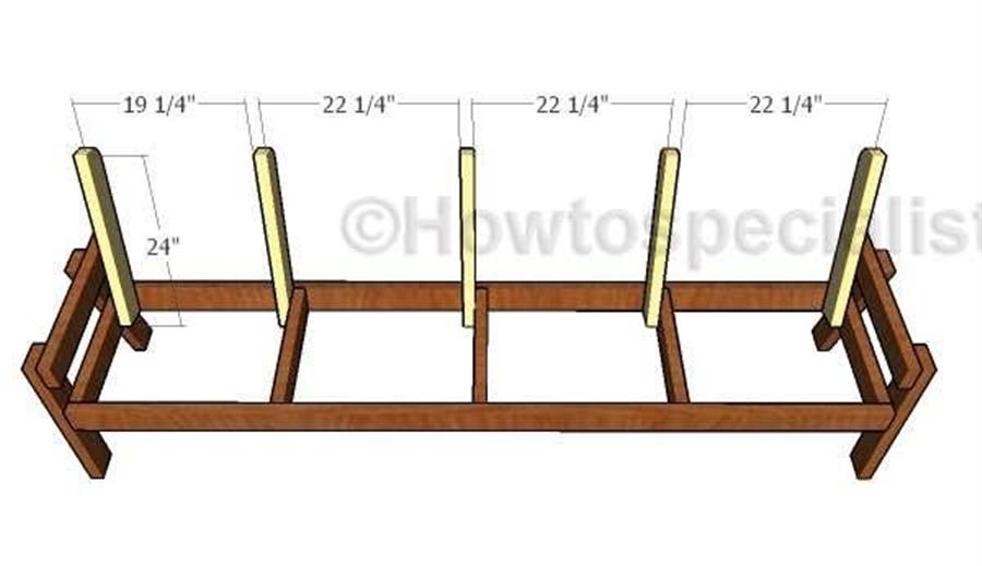 Как сделать скамейку со спинкой