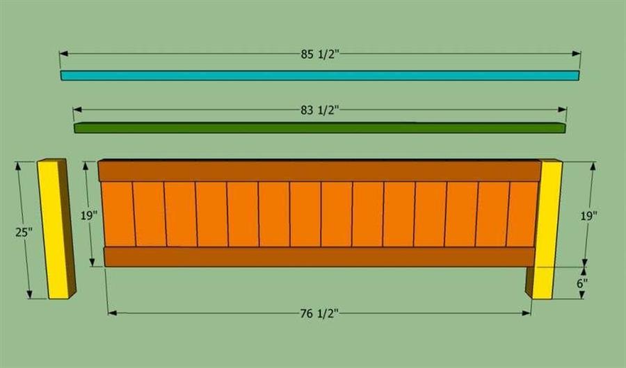 Как сделать каркас двуспальной кровати