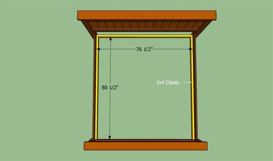 Как сделать каркас двуспальной кровати