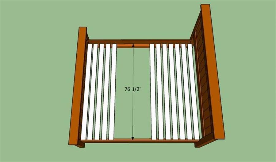 Как сделать каркас двуспальной кровати