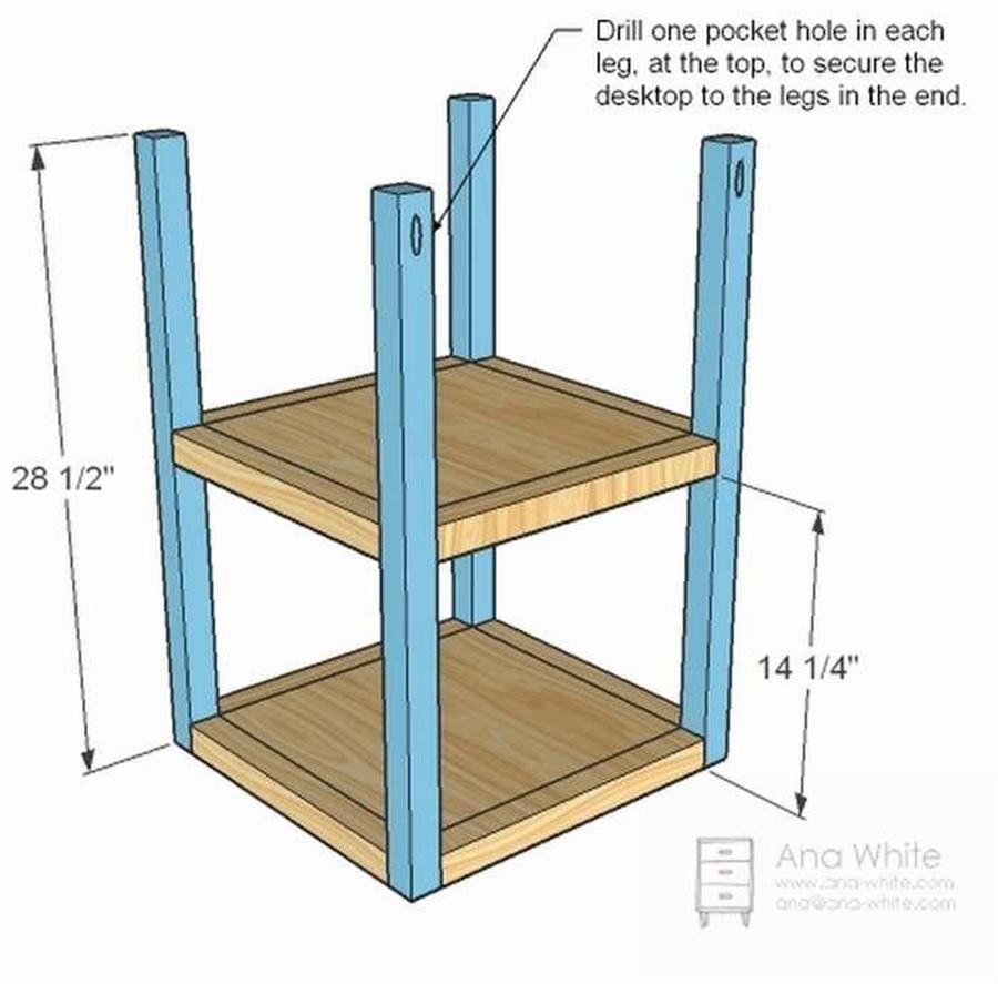 Как сделать простой столик для