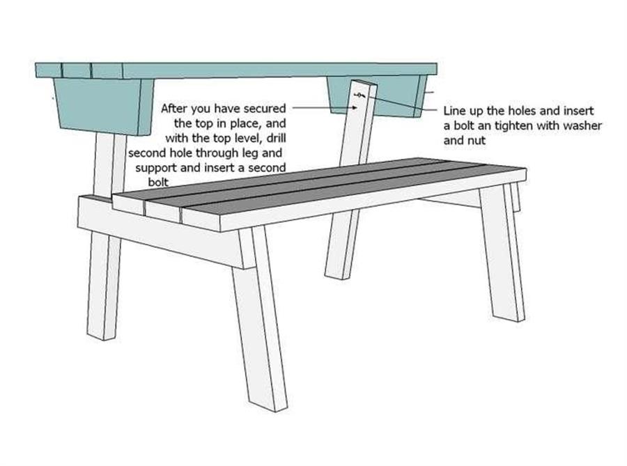 Стол трансформер для пикника своими
