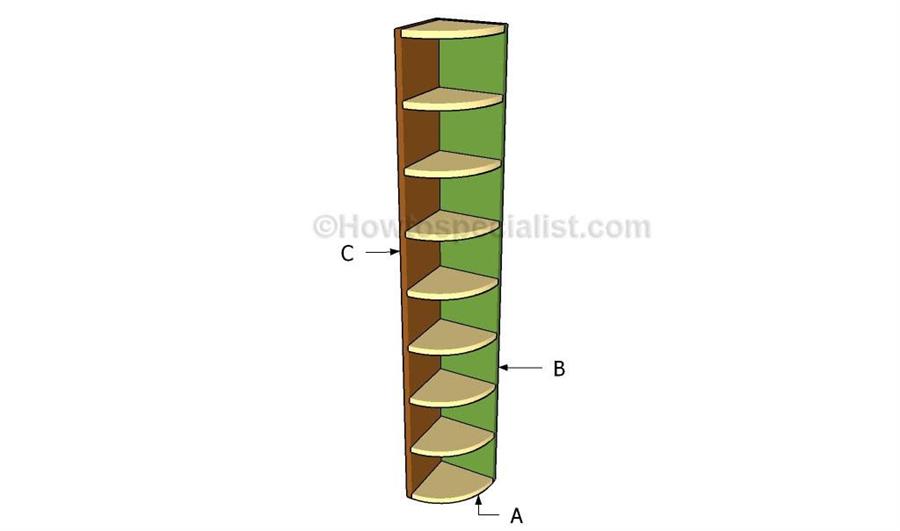 Угловая полка для обуви своими