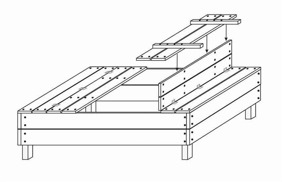 Песочница с крышкой своими руками