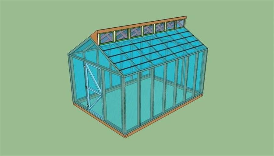 Схема-чертеж теплицы Митлайдера – сделай