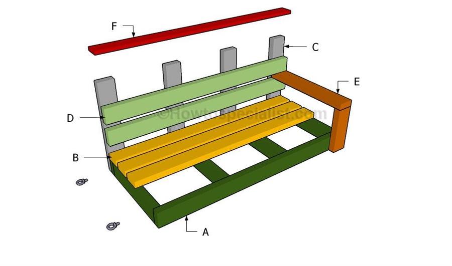 Как сделать скамейки для качелей