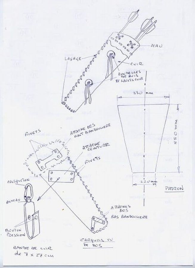 Колчан для стрел: 12 выкроек