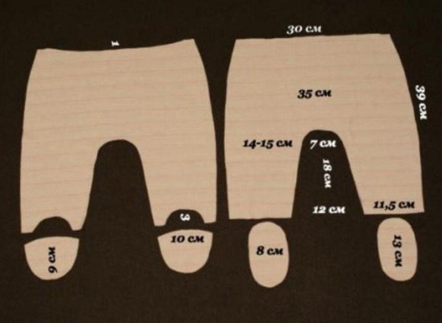Как сшить ползунки для новорожденного