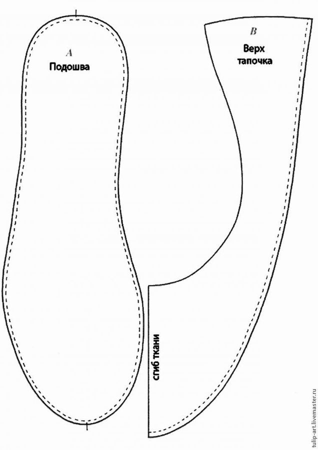 Тапочки балетки своими руками. Топ