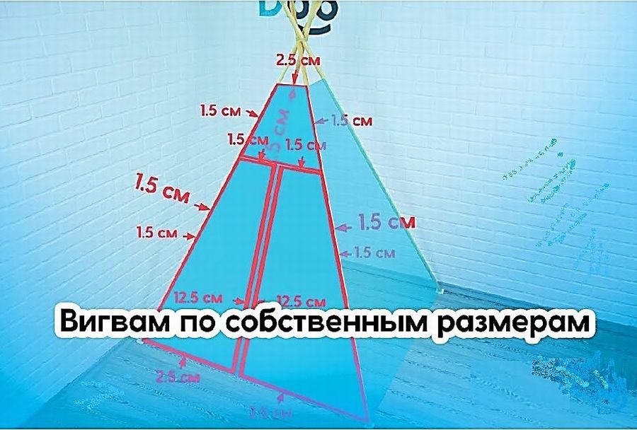 Вигвам-палатка своими руками: 12 выкроек