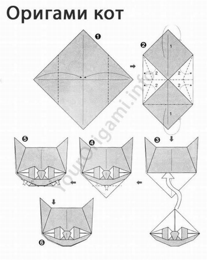 Легкая игрушка КОТ из бумаги