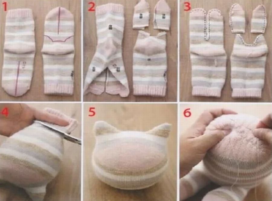 Как сделать/сшить игрушку из носка
