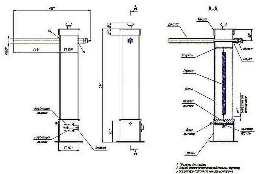 Дымогенератор для коптильни: 12 чертежей