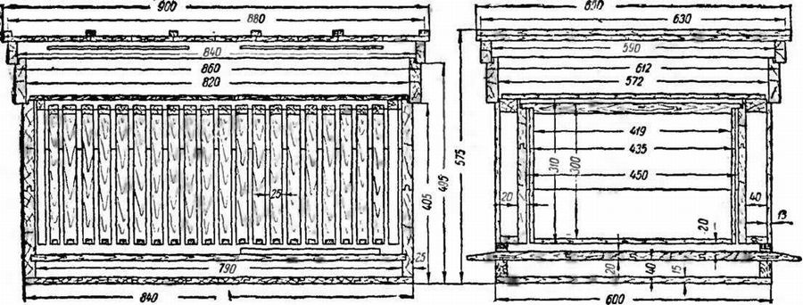 Улей лежак на 24 рамки