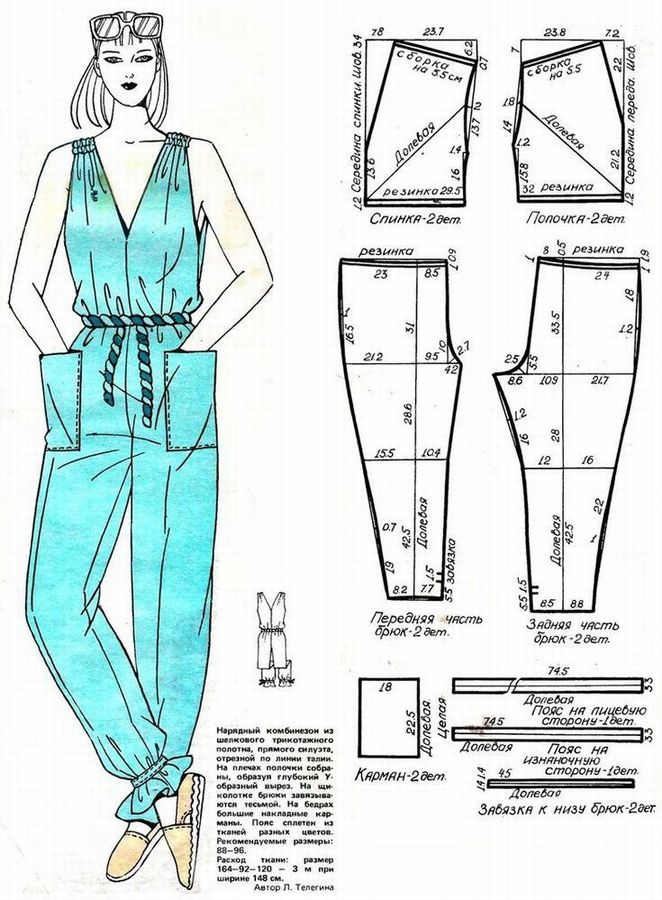 Полукомбинезон своими руками: 12 выкроек