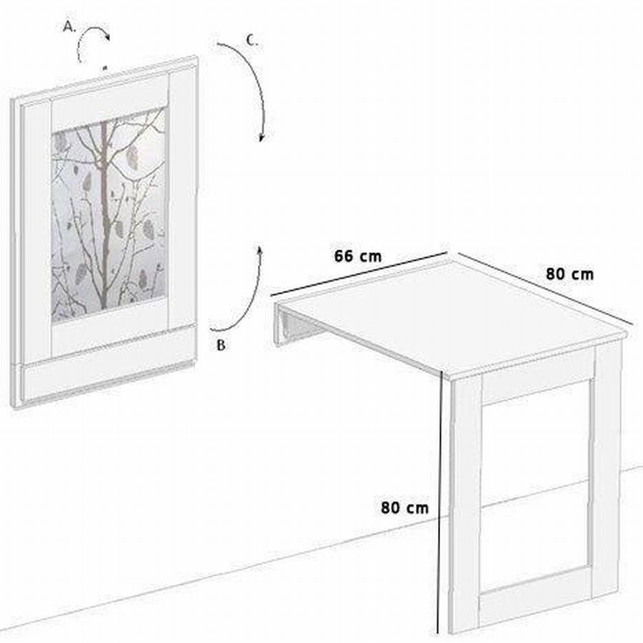 Раскладной стол к стене своими