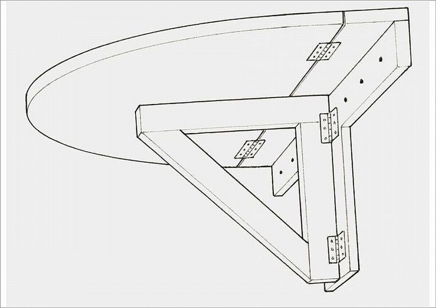 11 чертежей откидного стола