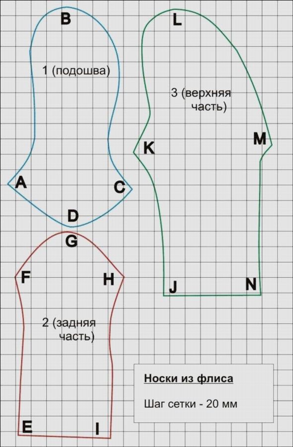 Мужские носки своими руками. 20