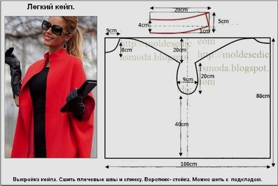 20 идей построения пальто кейпа