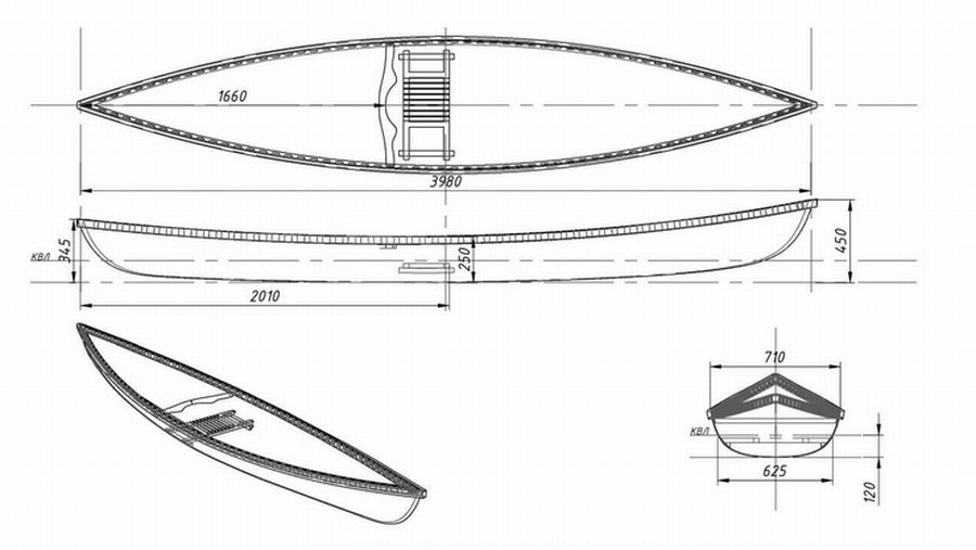 Каноэ: 10 понятных чертежей