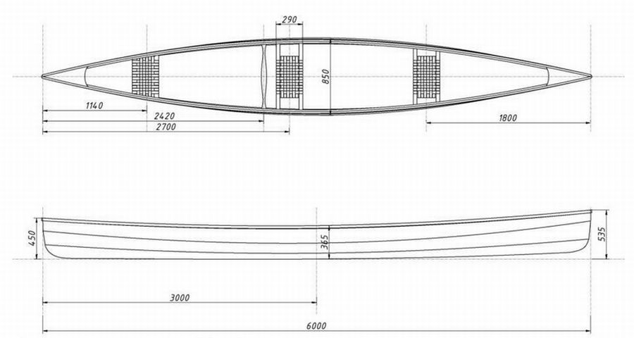 Каноэ: 10 понятных чертежей