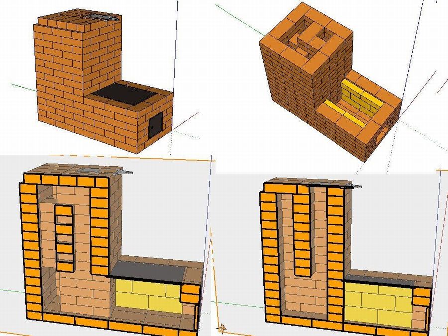 10 проектов - подовая печь