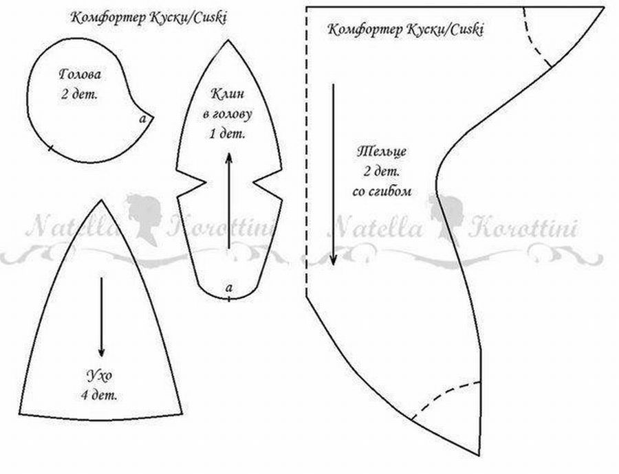 Комфортер: выкройки, схемы, шаблоны с