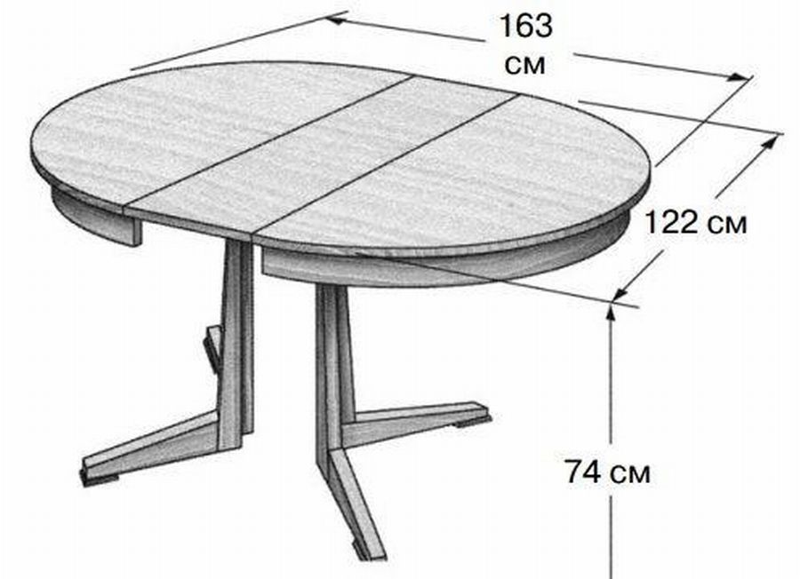10 чертежей раздвижного стола 