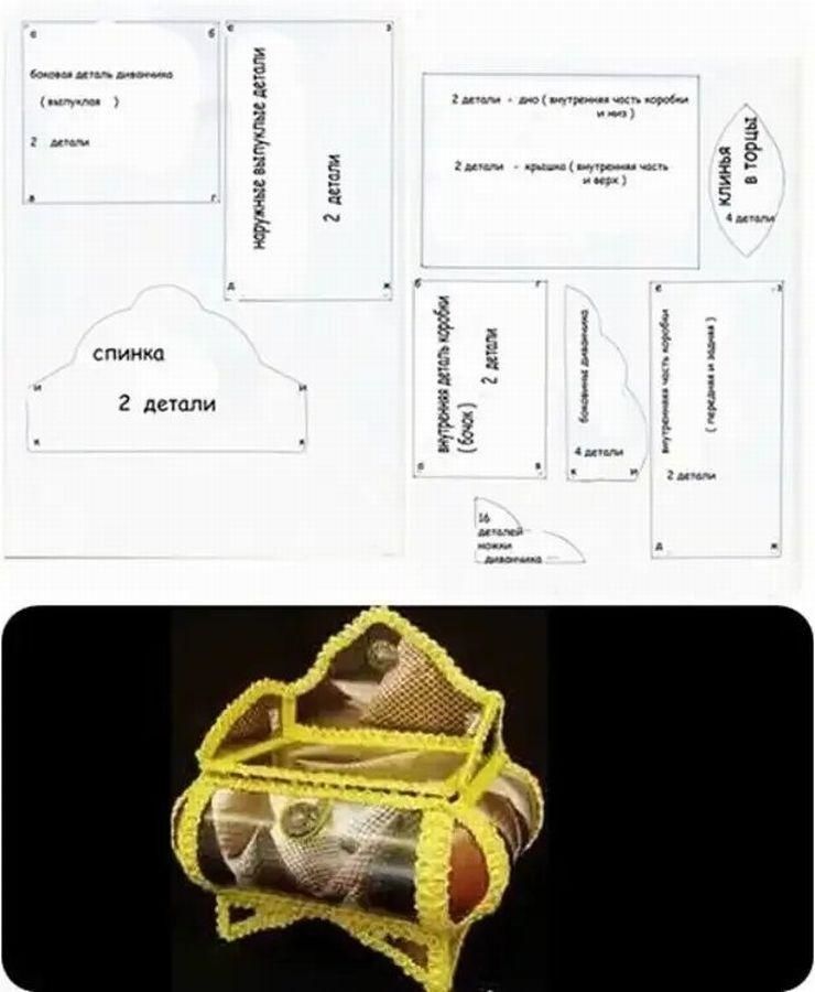 Шкатулки из открыток: 10 чертежей