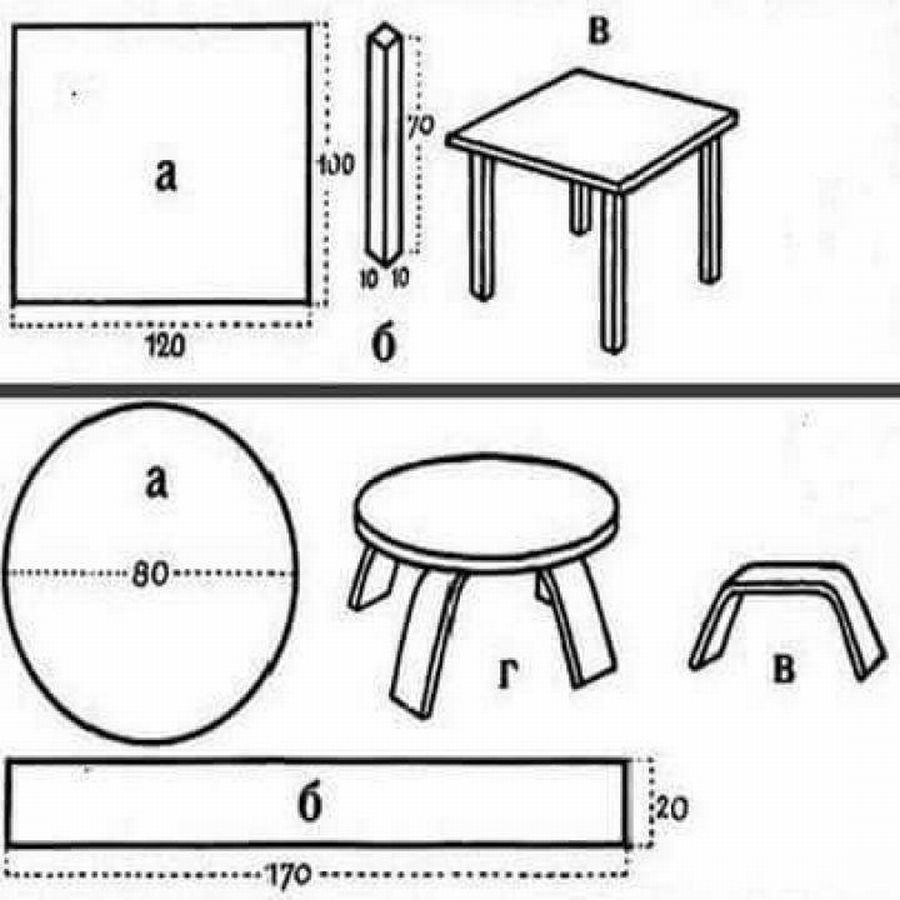 Реальный табурет из картона. 9