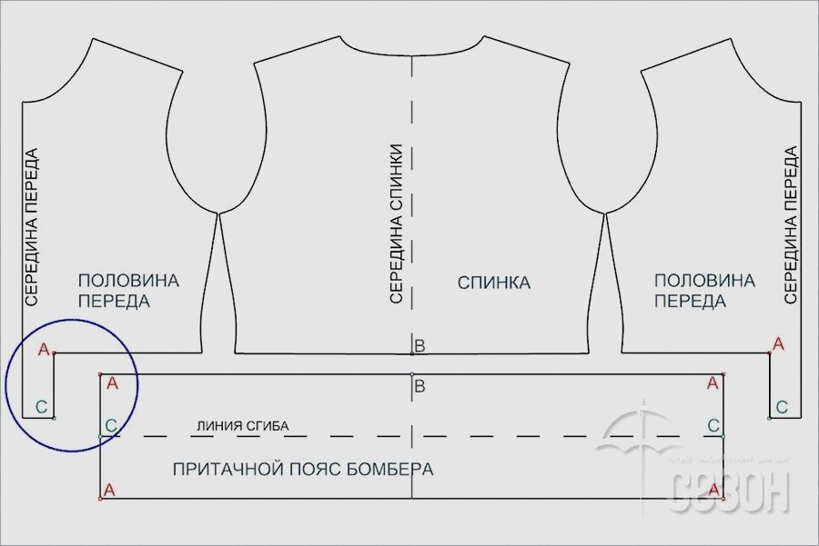 Женский бомбер своими руками. 11