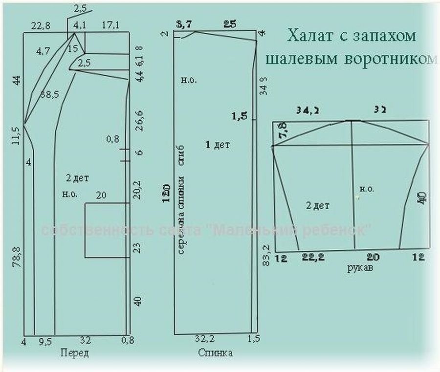 Халат из вафельной ткани: 10