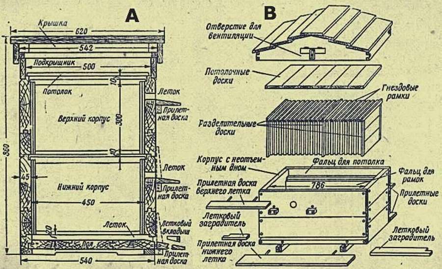 10 чертежей многокорпусного улья. Различные