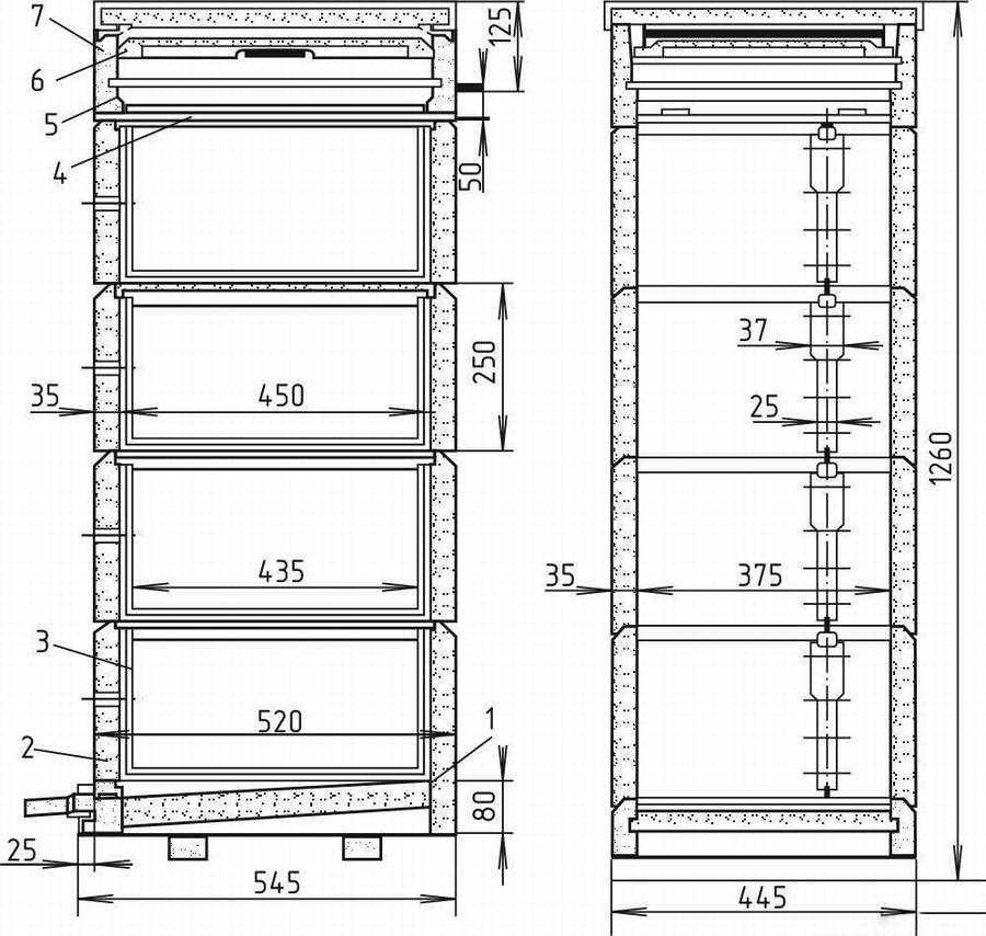 10 чертежей многокорпусного улья. Различные