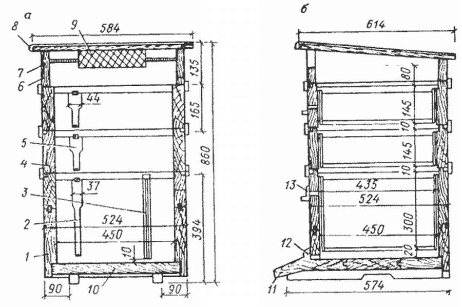 10 чертежей многокорпусного улья. Различные