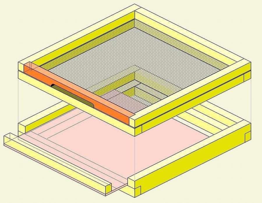 Сетчатое дно для улья. Удивительная