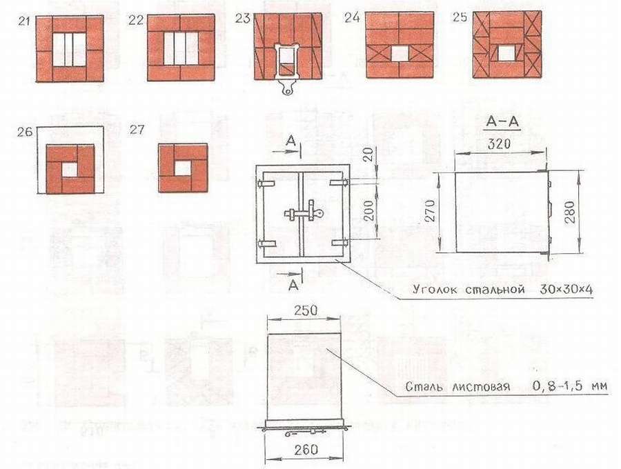 Мини печь схема. Мини печь порядовка. Варочная мини печь из кирпича чертеж. Простая отопительная варочная печь порядовка схема. Печь буржуйка из кирпича своими руками чертежи.