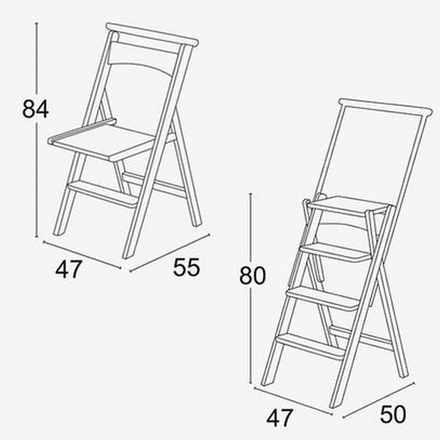 Деревянная стул-стремянка-трансформер: 15 super моделей