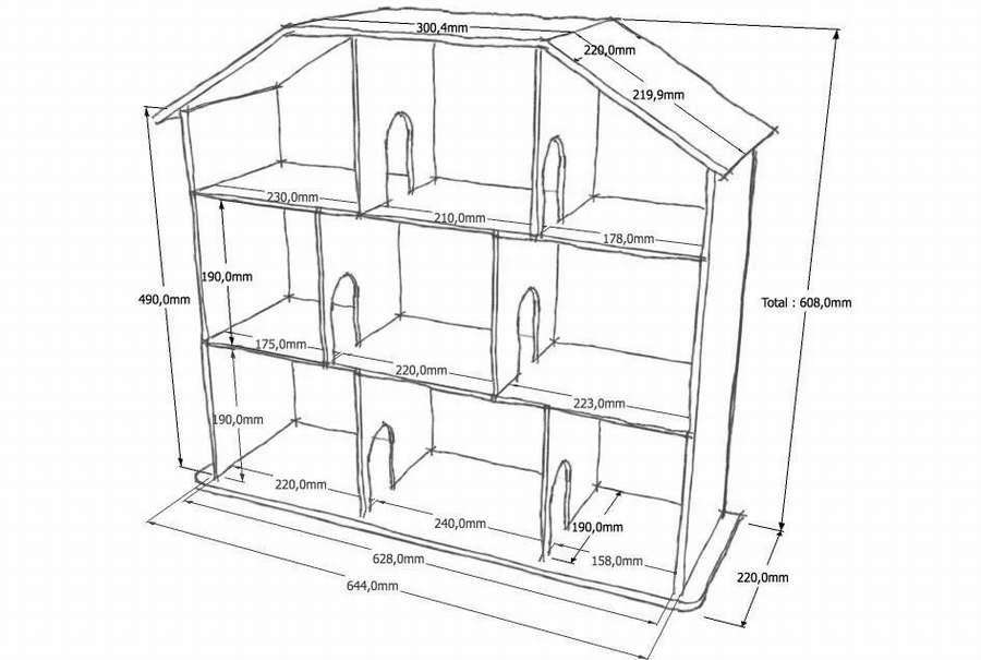 Кукольный домик: 12 чертежей, чтобы