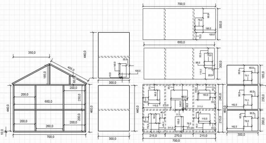 Кукольный домик: 12 чертежей, чтобы