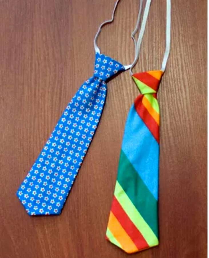 ФОТО: галстук на резинке своими