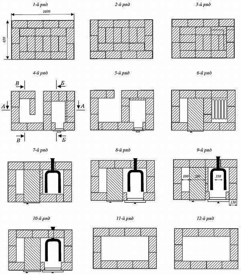 Печь для бани из кирпича